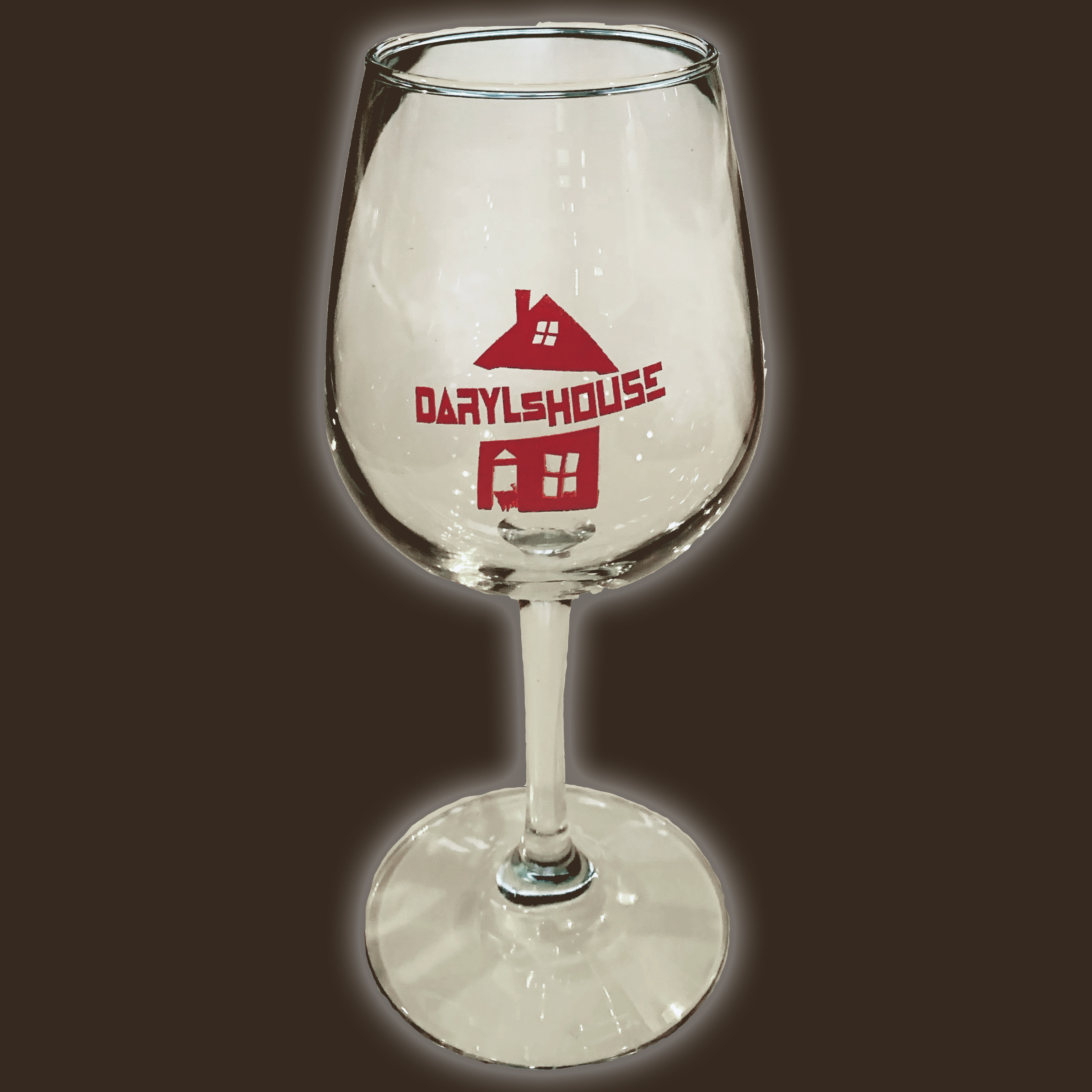 Daryl's House Logo Wine Glass 